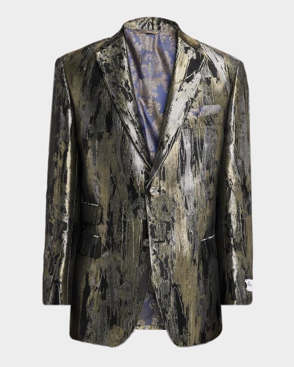 John Varvatos Men's Blazer Chest: 56 in Black