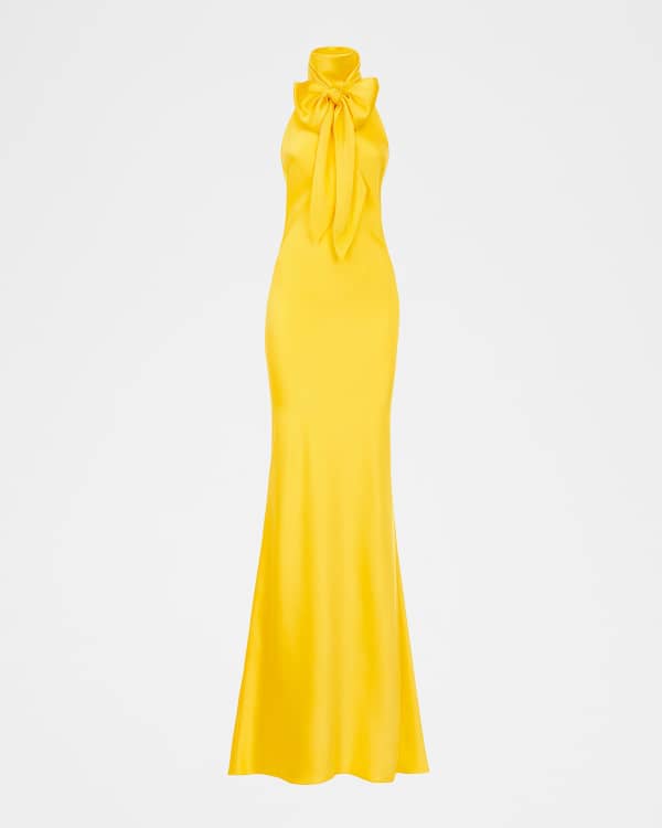 Ralph Lauren Collection Tilly Cape-Sleeve Jersey Backless Gown | Neiman  Marcus