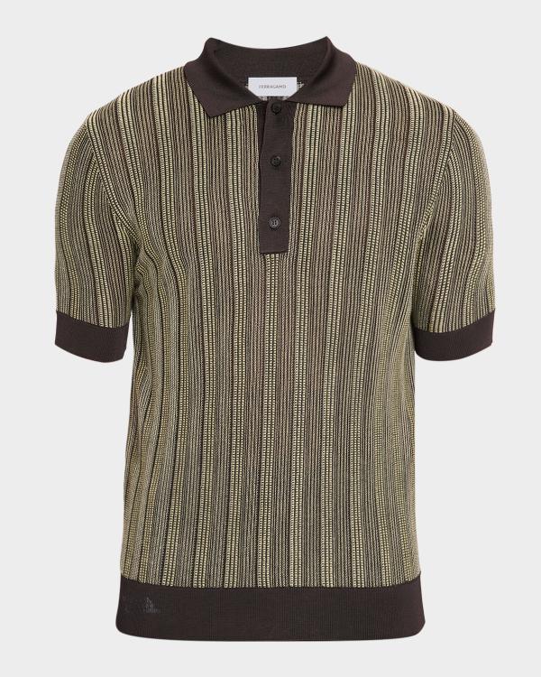 Ferragamo Men's Gancini Polo Shirt | Neiman Marcus