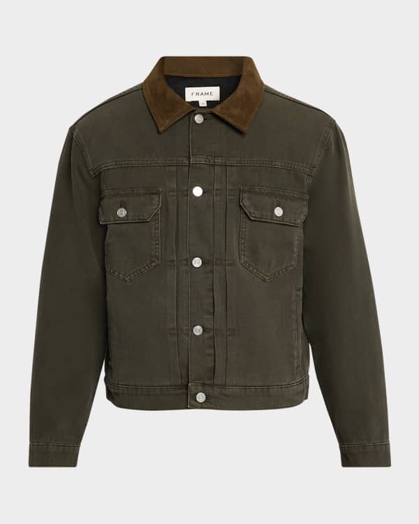 FRAME Men's Solid Nylon Workwear Jacket | Neiman Marcus
