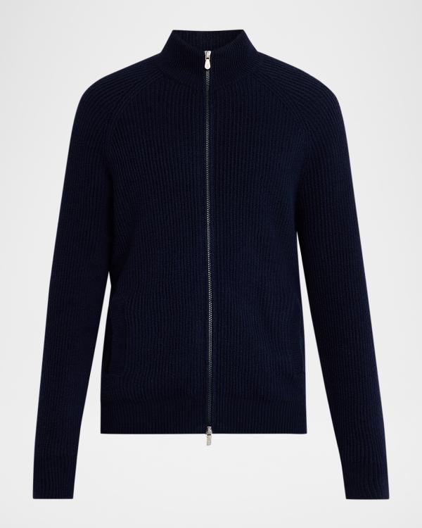 ISSEY MIYAKE MEN ハーフジップ ニット ネイビー Homme Plisse Issey Miyake Men's Monthly Colors November Pleated