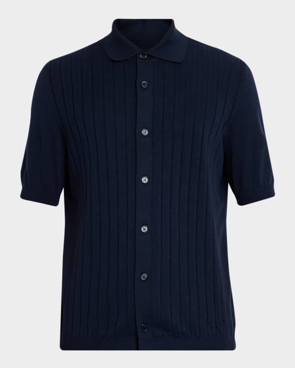 Brunello Cucinelli Men's Cotton Denim Button-Down Shirt | Neiman