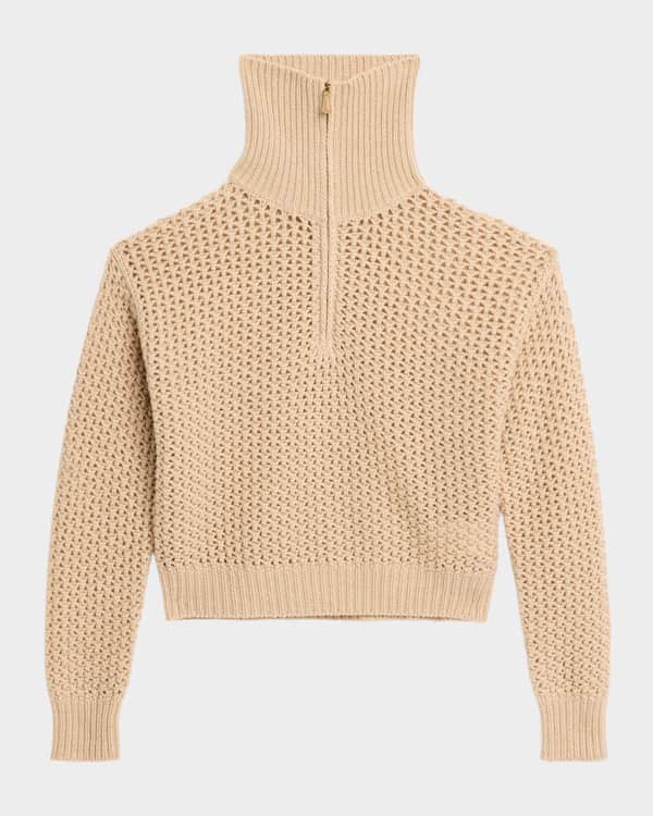 PRADA - 最終お値下げPRADA elbow patch knit. Prada Cashmere Ribbed Elbow-Patch Quarter-Zip Sweater | Neiman Marcus