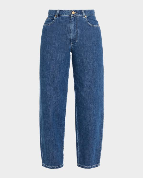 Burberry Dalia Check Pocket Straight-Leg Denim Pants | Neiman Marcus