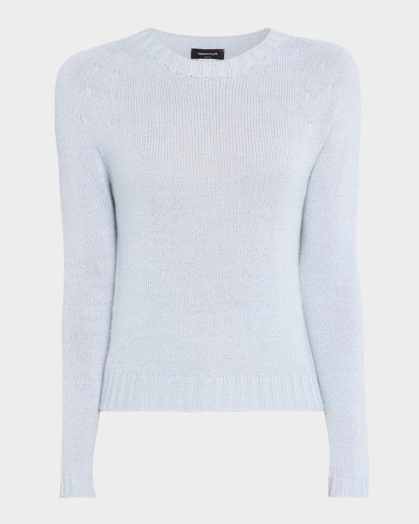 Fabiana Filippi Diagonal-Stitch Sequin Knit Sweater | Neiman Marcus