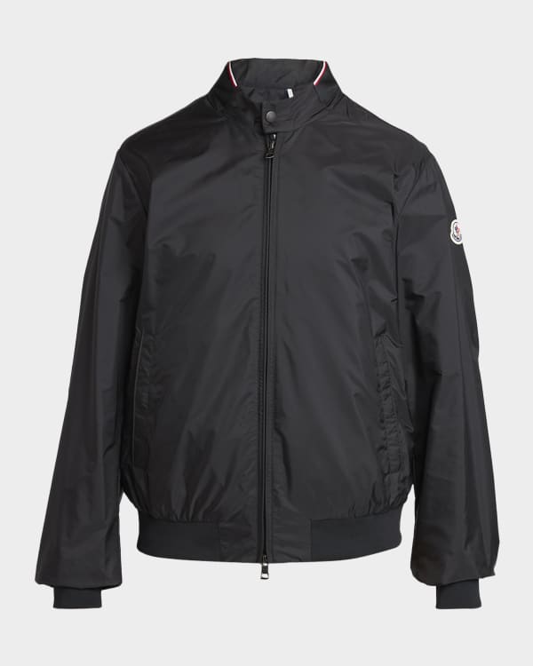 Moncler Men's Elorn Chambray Shirt Jacket | Neiman Marcus