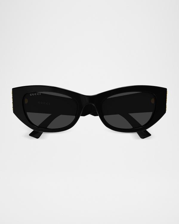 Gucci GG Heart-Shaped Metal Aviator Sunglasses | Neiman Marcus