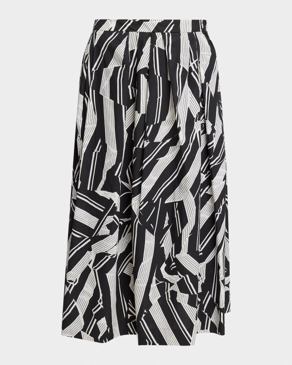 Dries Van Noten Senice Striped Drape Skirt | Neiman Marcus