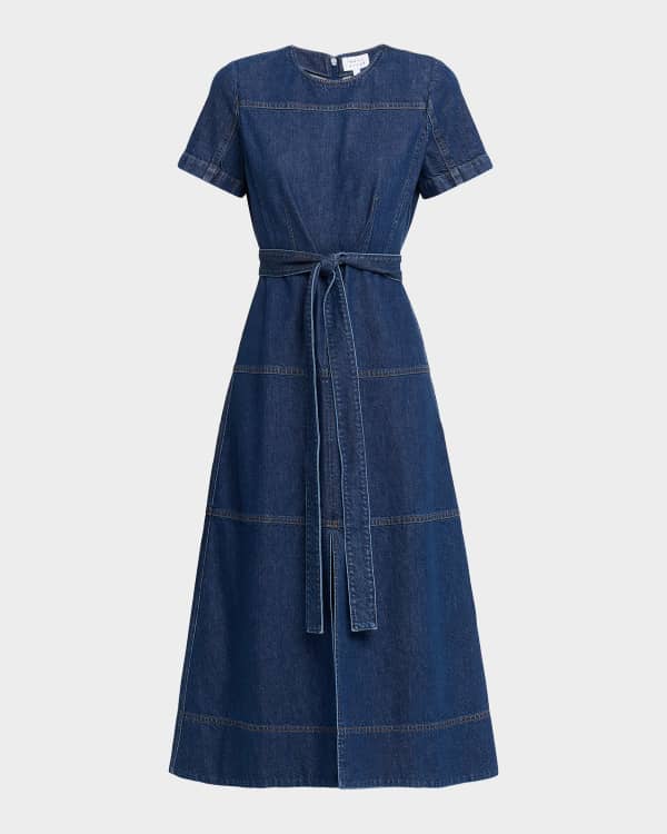 Veronica Beard Ella Floral A-Line Midi Dress