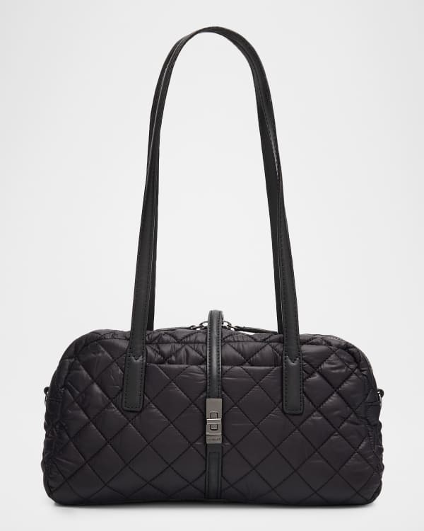MZ WALLACE Madison Quilted Nylon Satchel Bag | Neiman Marcus