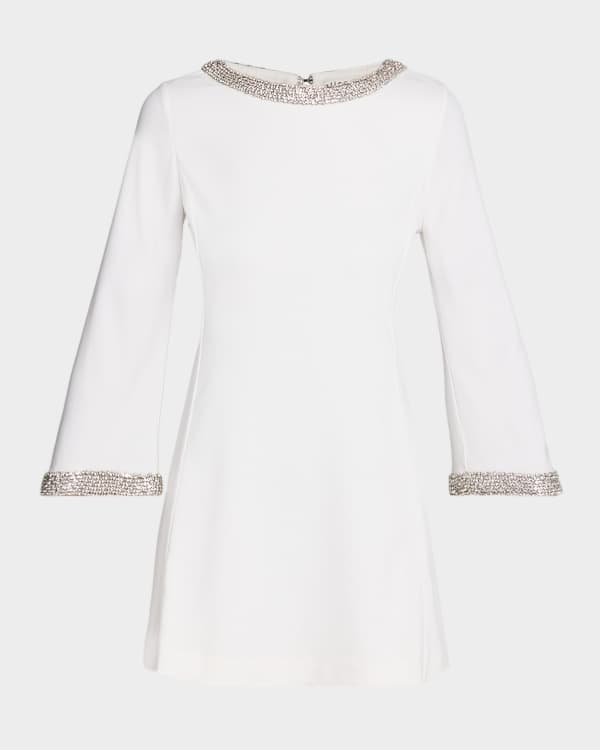 ALICE + OLIVIA Suellen Twist-Neck Halter Midi Dress | Neiman Marcus