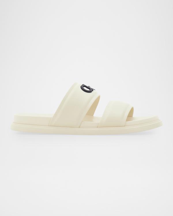 Mens groove 6 gancini translucent slide sandals Salvatore ferragamo Ferragamo Transparent PVC Gancini Slides, Size 6 02C307  main image 3