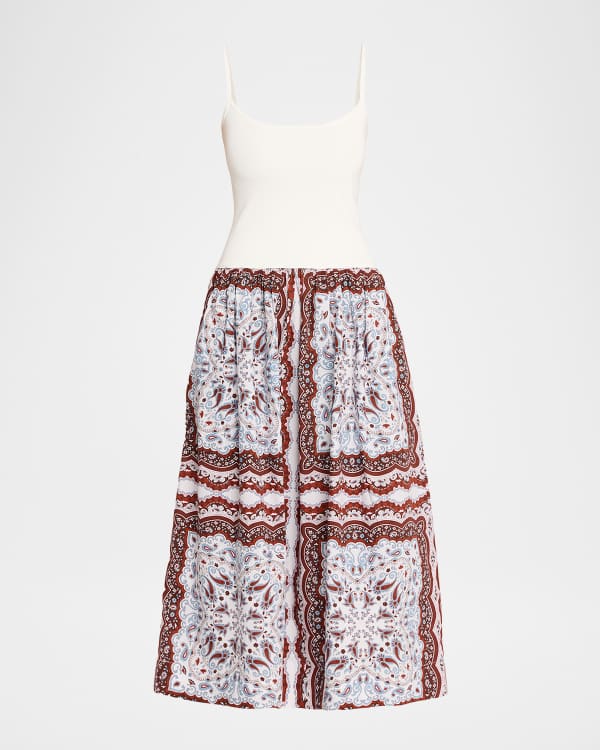 Rails Fawn Embroidered Midi Dress | Neiman Marcus