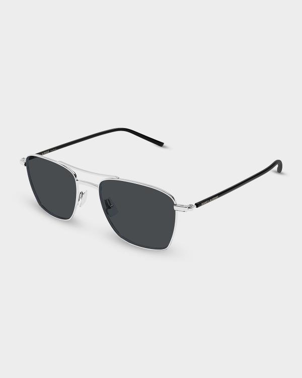 SAINT LAURENT サングラス Saint Laurent Men's SL 469 Acetate Rectangle Sunglasses | Neiman