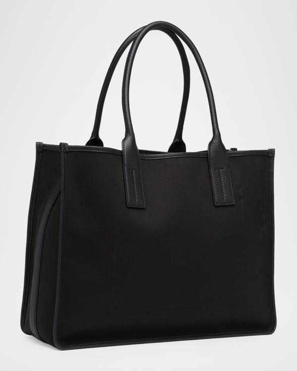 Bottega Veneta Men's Intrecciato Zip North-South Tote Bag | Neiman