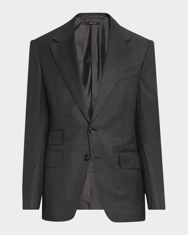 TOM FORD Men's O'Connor Sharkskin Wool Two-Piece Suit | Neiman Marcus