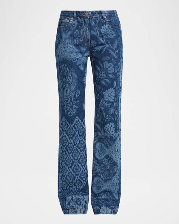 Burberry Mid-Rise Bootcut-Leg Jeans | Neiman Marcus