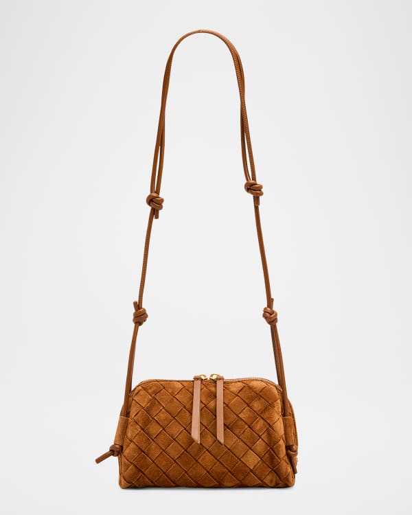 バッグ Bottega Veneta Intrecciato Handbag Brown Bottega Veneta Veneto Intrecciato Leather Crossbody Bag | Neiman