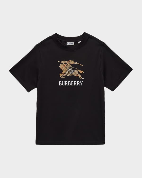 Burberry Boy's EKD Stretch Cotton T-shirt, Size 3-14 | Neiman Marcus