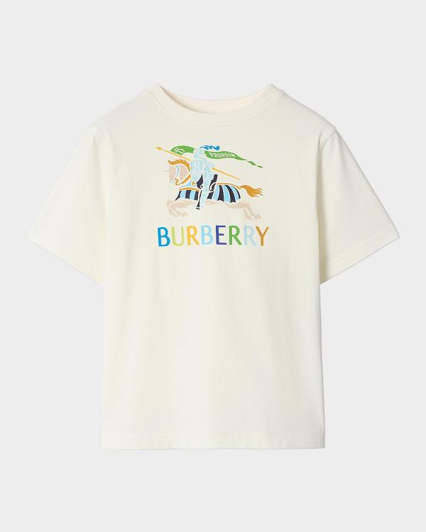 Burberry Boy's Cedar Rope Script Short-Sleeve T-Shirt, Size 3-14