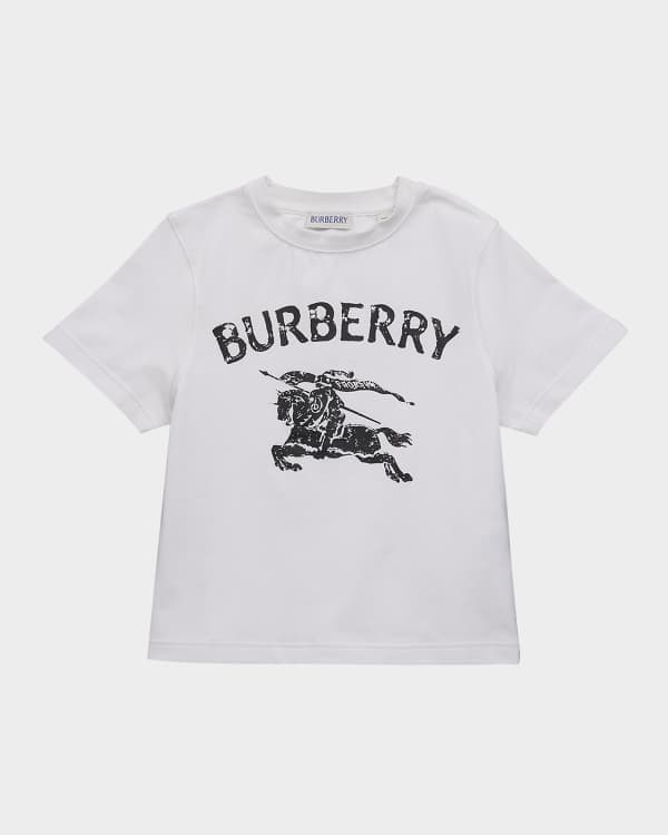 Burberry Boy's Devon Check Inset Short-Sleeve Shirt, Size 4-14