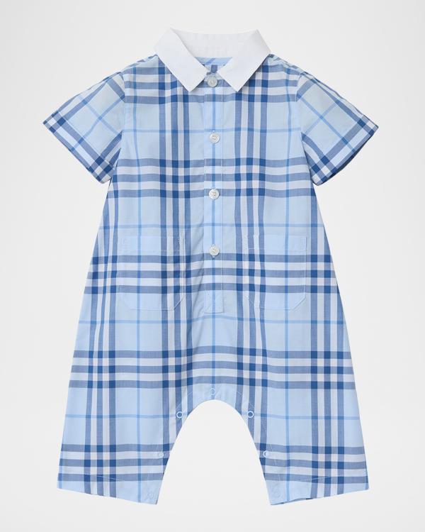 Burberry Boy's Xanadu EKD Checkerboard Shirt, Size 4-14 | Neiman