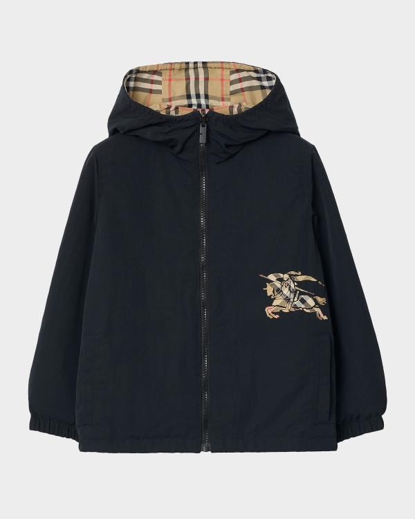 Burberry Boy's Clyde EKD Label Zip Hoodie, Size 12M-2 | Neiman Marcus