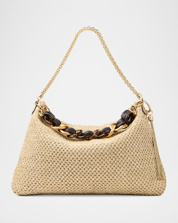Jimmy Choo Bing Bohemia Crystal Bow Shoulder Bag | Neiman Marcus