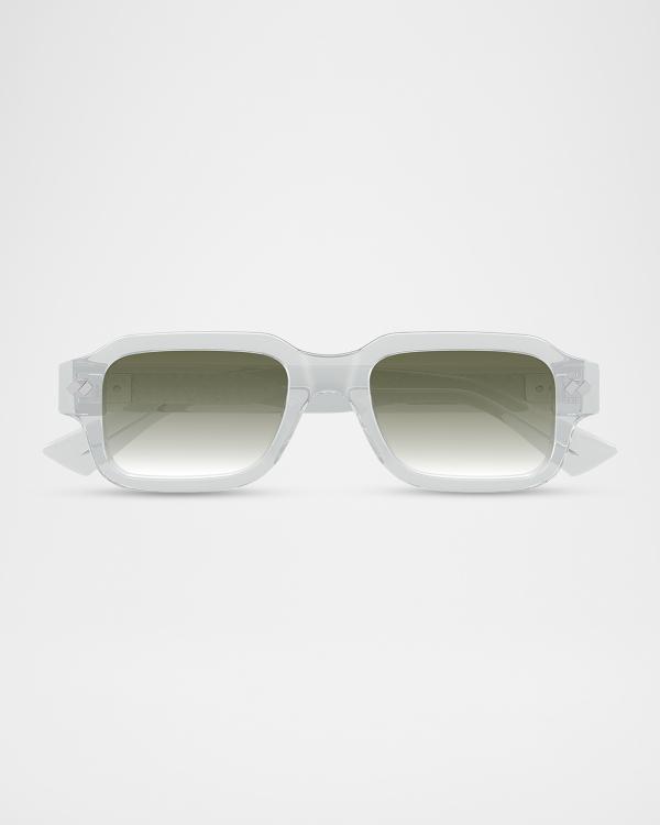 Bottega Veneta Men's BV1328SM Acetate Rectangle Sunglasses