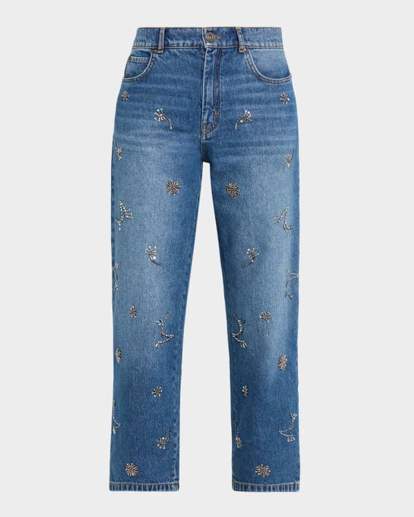 MOTHER The Insider Crop Step Fray Jeans | Neiman Marcus