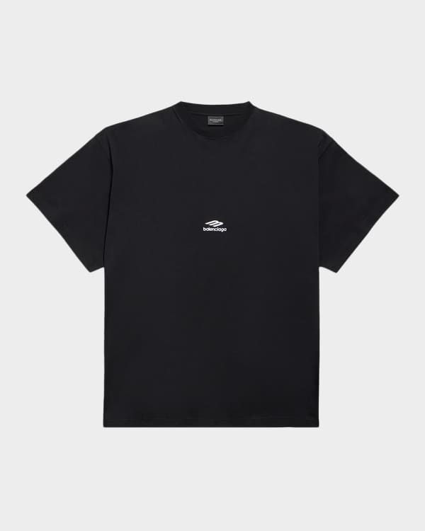 Balenciaga Men's Paris Moon Oversized T-Shirt | Neiman Marcus