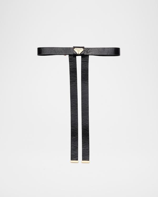 Prada Polka-Dot Print Re-Nylon Hair Bow | Neiman Marcus display picture 1