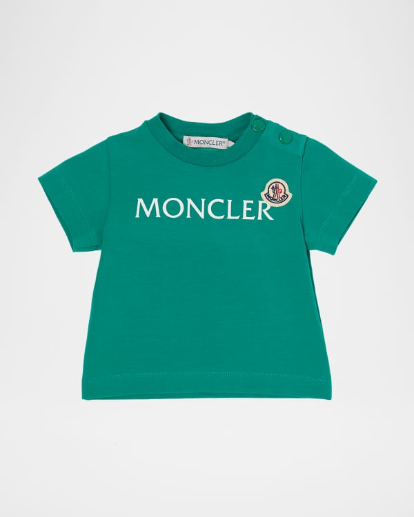 Moncler Boy's Scribble Bell Logo Short-Sleeve T-Shirt, Size 12-14