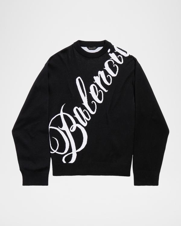 Balenciaga Men's Burning Unity Logo Zip Hoodie | Neiman Marcus