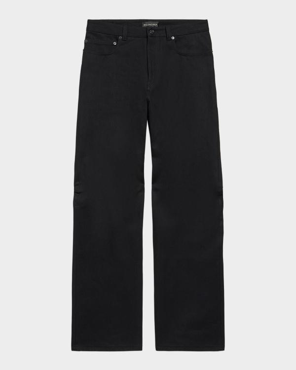 Prada Men's Wide-Leg Cotton Cargo Pants | Neiman Marcus