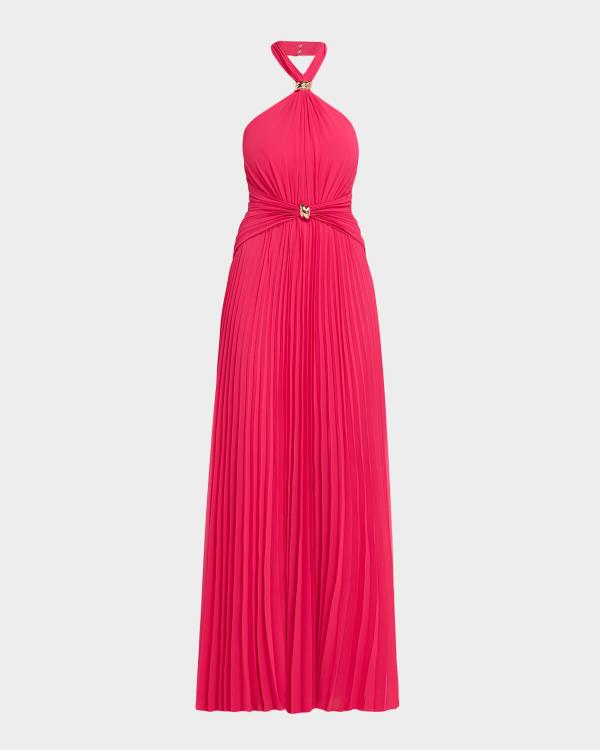aidan mattox hot pink dress Strapless Bonded Satin Column Gown published_date:2025-10-22T16:57:18Z