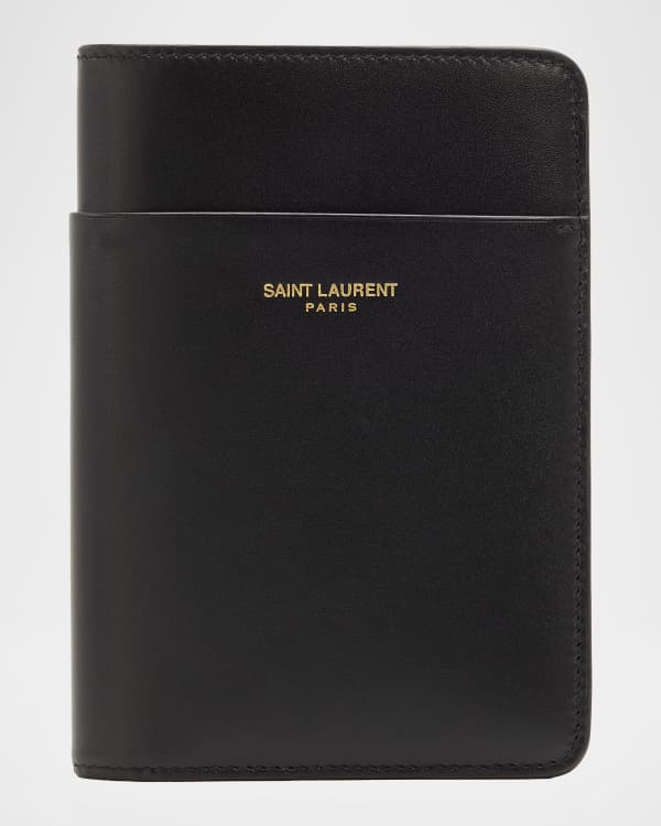 Bottega Veneta Men's Intrecciato Leather Passport Case | Neiman Marcus