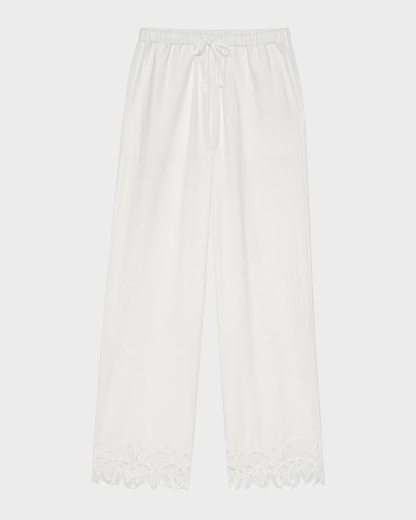 Rails Emmie Eyelet Embroidered Drawstring Pants | Neiman Marcus