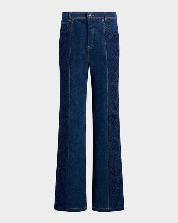 Cinq a Sept Madi Belted Denim Pants | Neiman Marcus