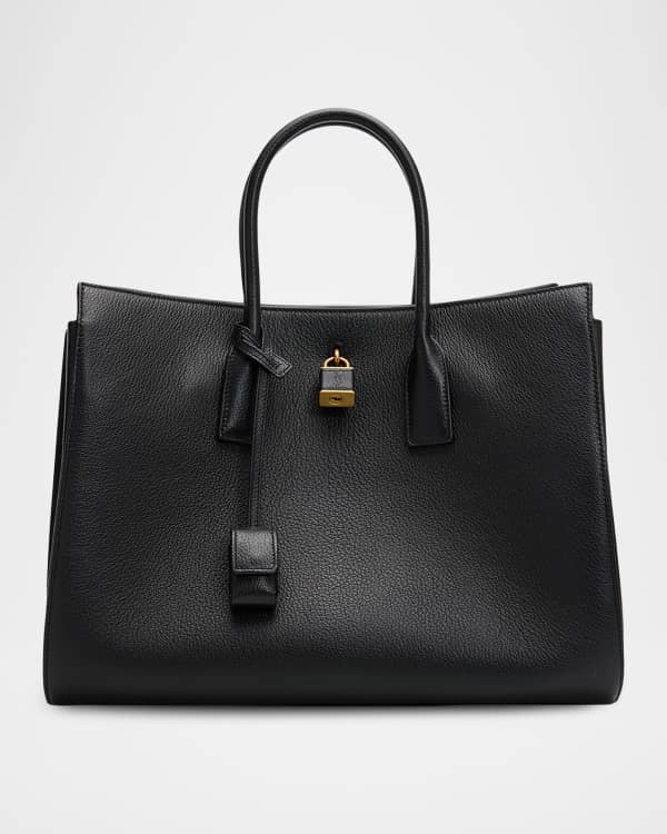 Saint Laurent Le Fermoir Small Top-Handle Bag in Lizard | Neiman