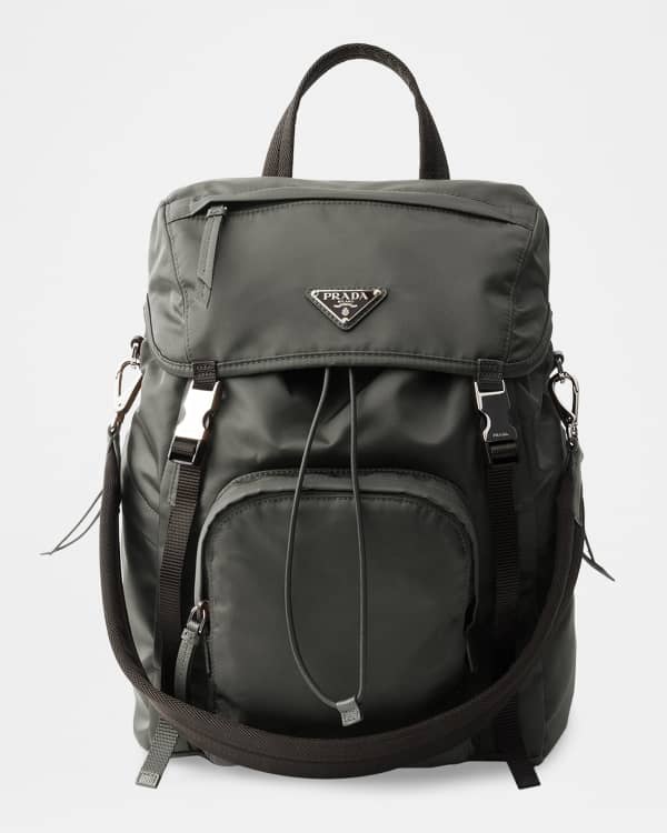 Prada Vela Medium Recycled Nylon Backpack | Neiman Marcus