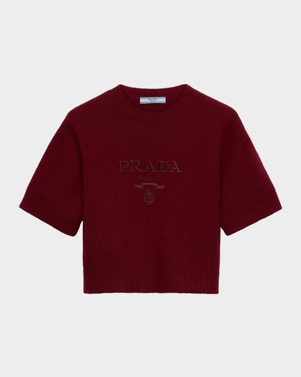 トップス PRADA 13ss cashmere knit vest wine red Prada Wool Knit Sweater Vest | Neiman Marcus