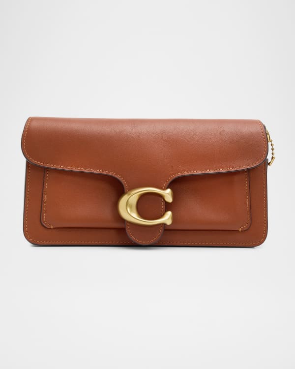 バッグ COACH Brown GloveTanned Leather Shoulder Coach Ergo Glovetanned Leather Shoulder Bag, Saddle | Neiman Marcus