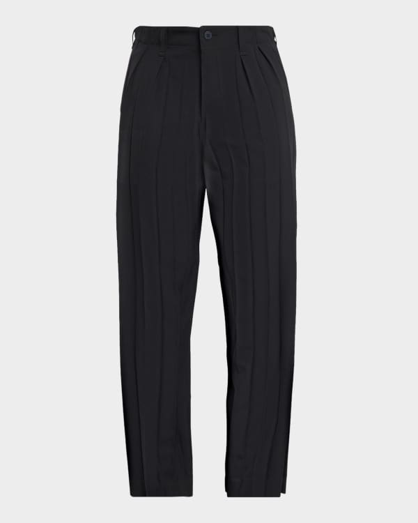 Homme Plisse Issey Miyake Men's Edge Ensemble Pleated Pants