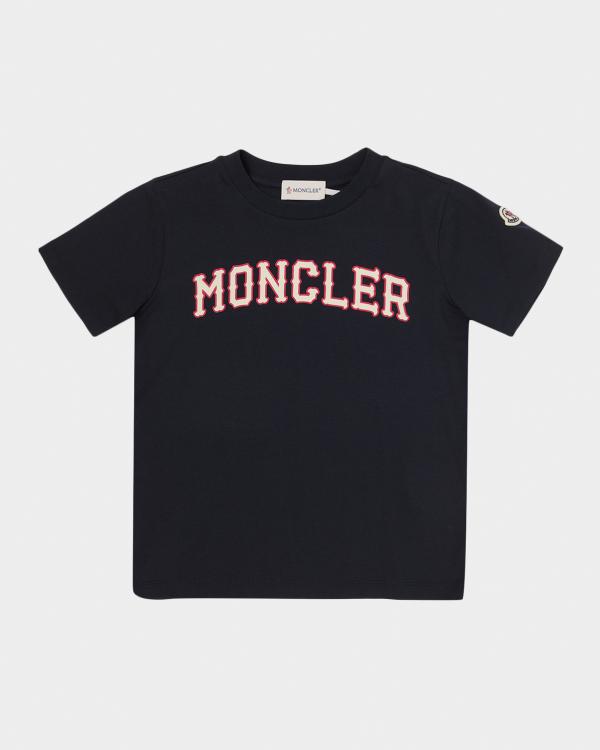 Moncler Boy's Shark Eating Logo Short-Sleeve T-Shirt, Size 12-14