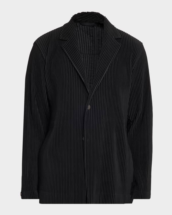 Homme Plisse Issey Miyake Men's Pleated Single-Button Sports