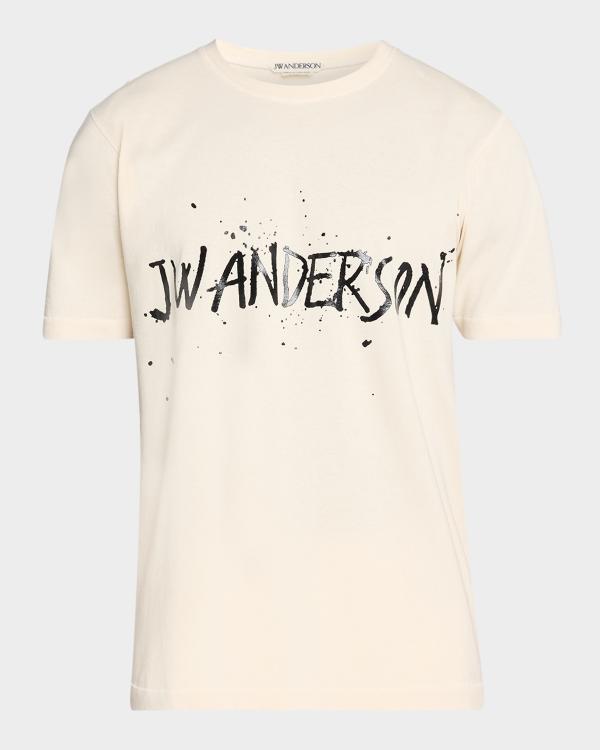 JW Anderson Men's Clay Trompe L'oeil Printed T-Shirt | Neiman Marcus