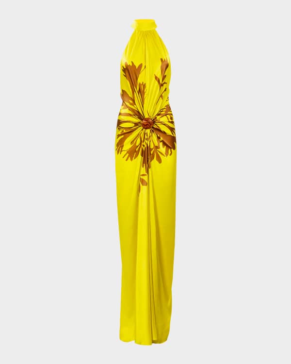 Silvia Tcherassi Daniela Plunging Striped Sleeveless Maxi Dress | Neiman  Marcus