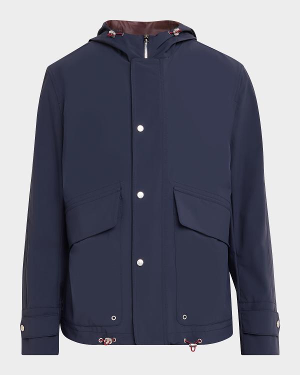Prada Men's Zip-Front Technical Jacket | Neiman Marcus