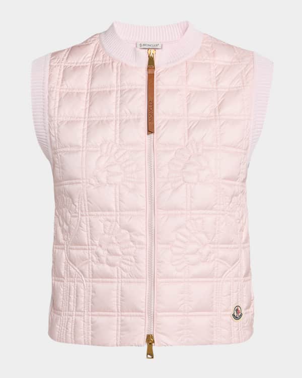 Moncler Aussa Pinstripe Quilted Down Vest | Neiman Marcus